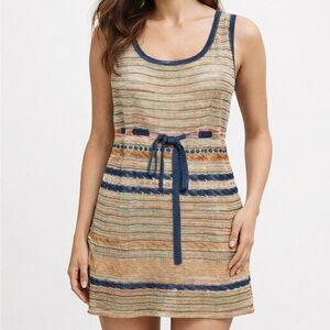 Missoni Striped multicolored Sleeveless Knit Dress tunic M